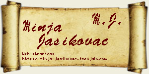 Minja Jasikovac vizit kartica